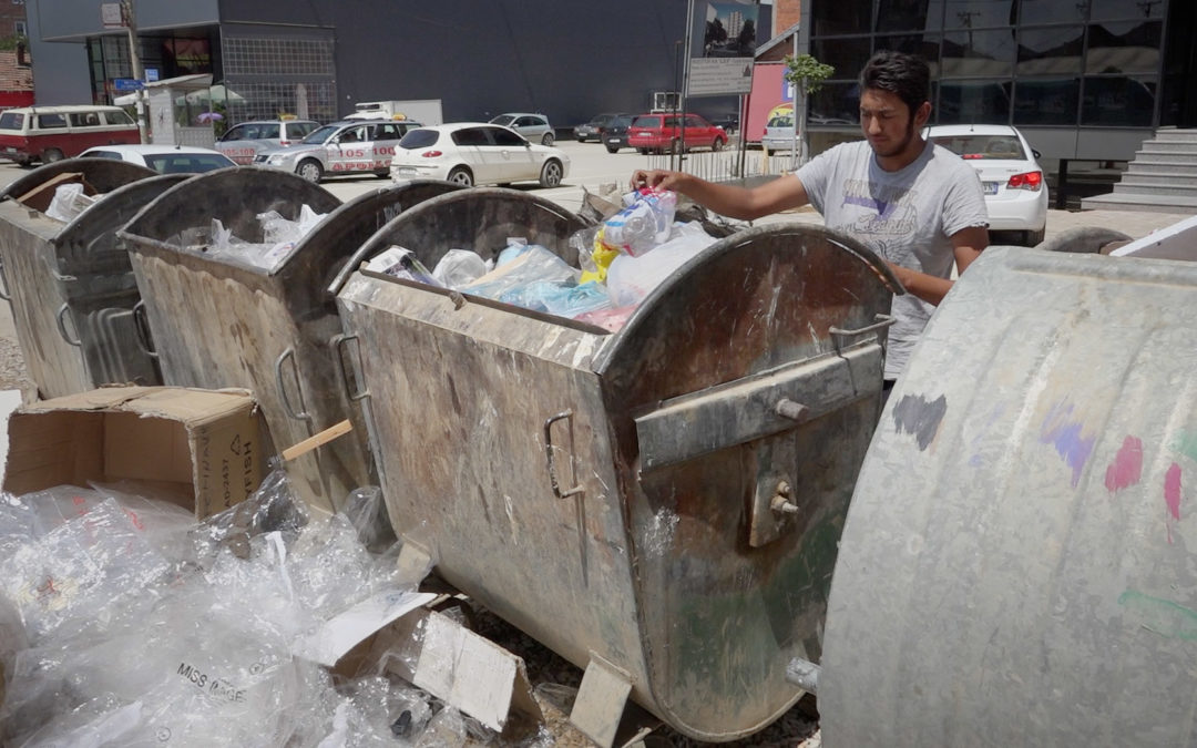 Récolte de plastique